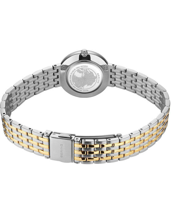 BERING Classic Crystals Two Tone Stainless Steel Bracelet