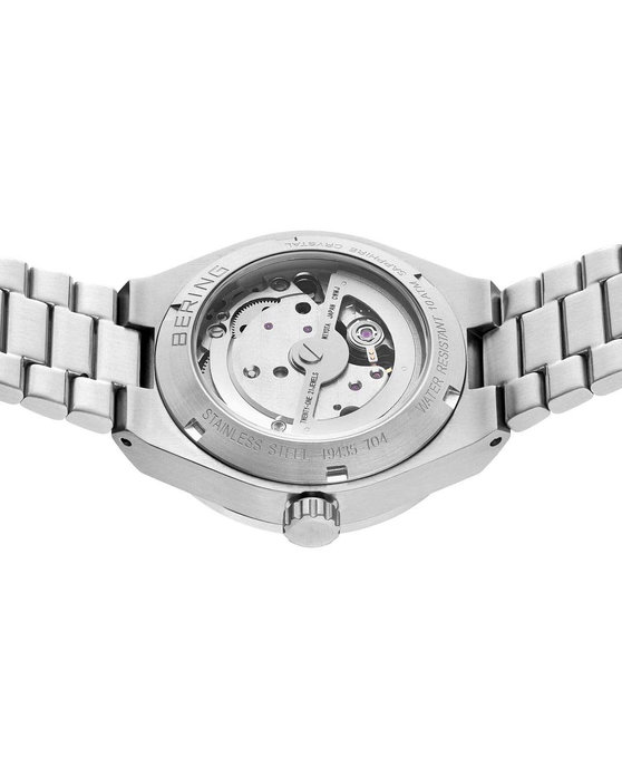 BERING Crystals Automatic Silver Stainless Steel Bracelet