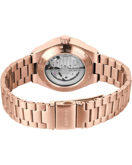 BERING Crystals Automatic Two Tone Stainless Steel Bracelet