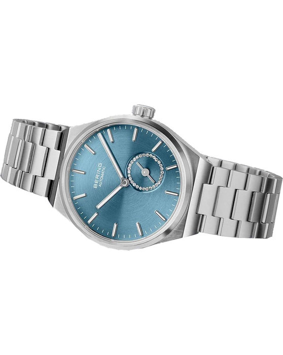 BERING Crystals Automatic Silver Stainless Steel Bracelet