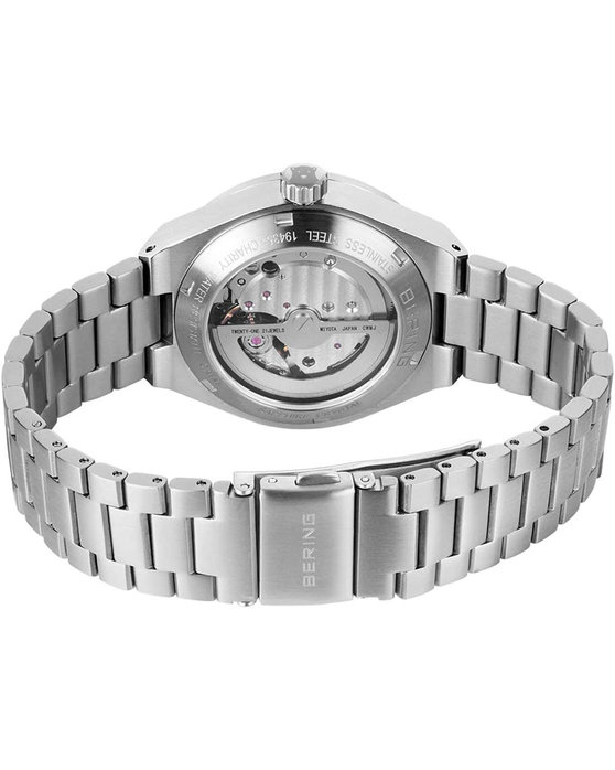 BERING Crystals Automatic Silver Stainless Steel Bracelet