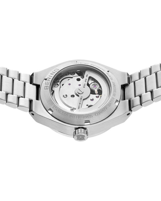 BERING Crystals Automatic Silver Stainless Steel Bracelet