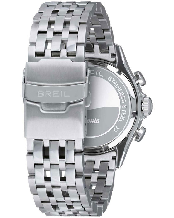 BREIL Manta 1970 Solar Chronograph Silver Stainless Steel Bracelet