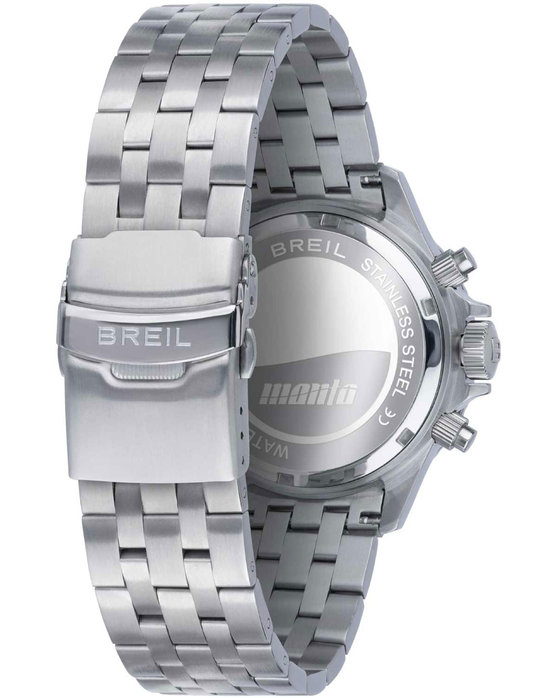 BREIL Manta P.R.O. Chronograph Silver Stainless Steel Bracelet