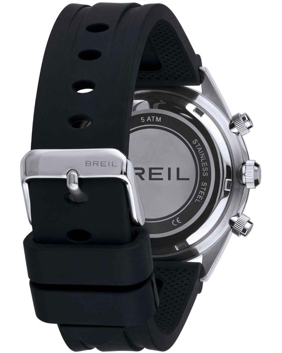 BREIL B 12 H Chronograph Black Silicone Strap