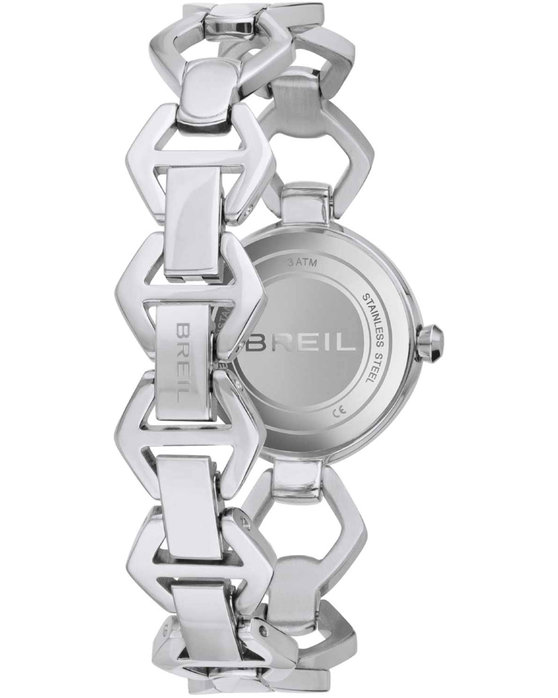 BREIL Flake Crystals Silver Stainless Steel Bracelet