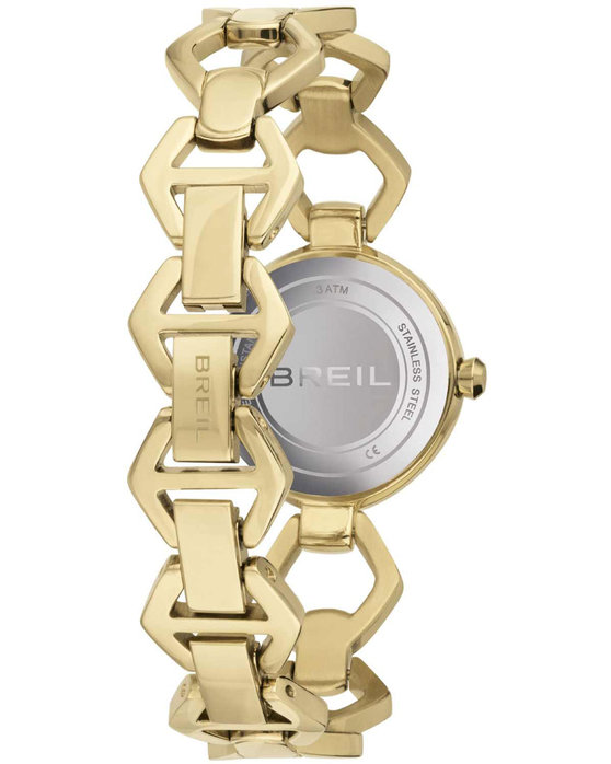 BREIL Flake Crystals Gold Stainless Steel Bracelet