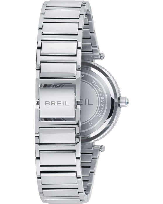 BREIL Pivot Crystals Silver Stainless Steel Bracelet