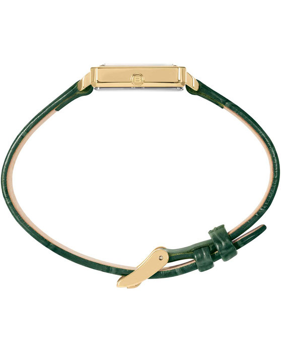 BREIL Carre Green Leather Strap