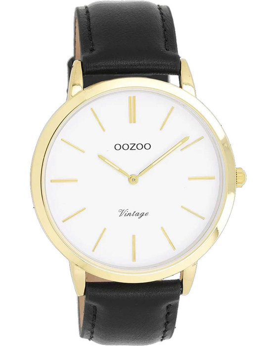 OOZOO Vintage Black Leather Strap