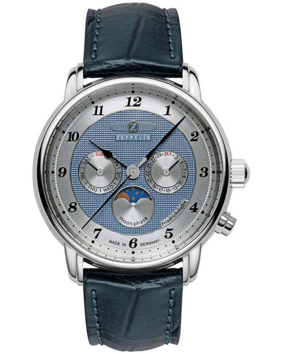 ZEPPELIN Friedrichshafen Blue Leather Strap