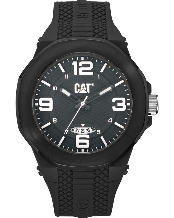 CATERPILLAR Hive Black Silicone Strap