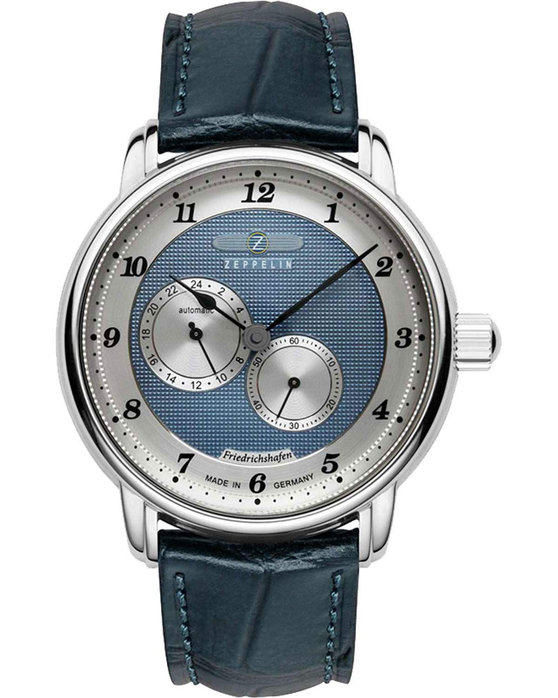 ZEPPELIN Friedrichshafen Automatic Blue Leather Strap