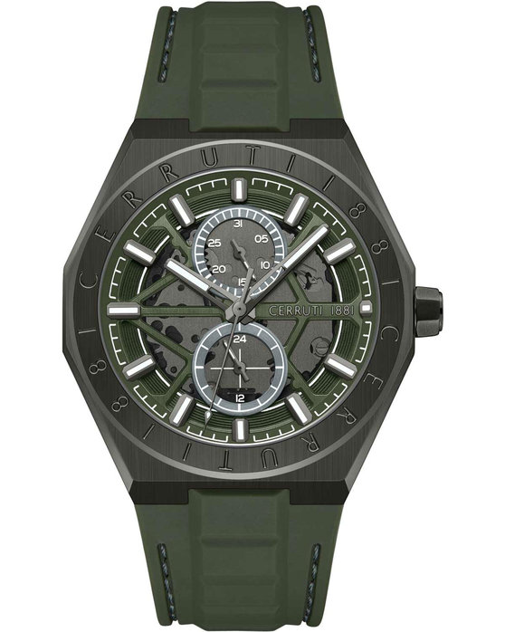 CERRUTI Ravello Olive Green Silicone Strap