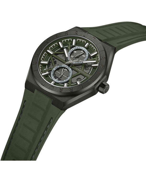 CERRUTI Ravello Olive Green Silicone Strap