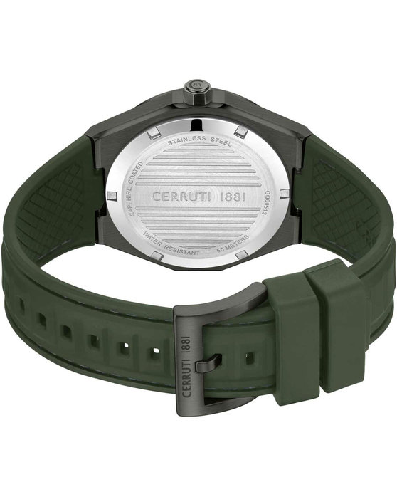 CERRUTI Ravello Olive Green Silicone Strap