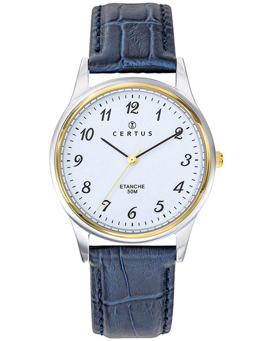 CERTUS Blue Leather Strap