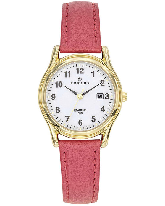 CERTUS Red Leather Strap