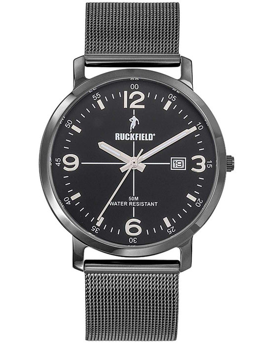 RUCKFIELD Gents Black Stainless Steel Bracelet