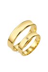 Wedding rings from 18ct Gold with Diamond