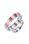 Wedding rings from 14ct Gold and Whitegold with Diamond