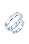 Wedding rings from 14ct whitegold and Diamond