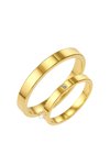 Wedding rings from 14ct Gold with Diamond