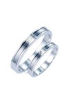 Wedding rings from 14ct whitegold and Diamond