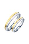 Wedding rings from 14ct Gold and Whitegold with Diamond