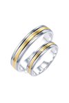 Wedding rings from 14ct Gold and Whitegold with Diamond