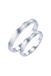 Wedding rings from 14ct whitegold and Diamond