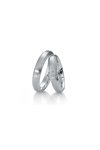 Wedding rings from 14ct Whitegold with Diamond Breuning