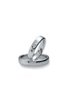 Wedding rings from 14ct Whitegold with Diamonds Breuning