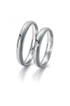 Wedding rings from 14ct Whitegold with Diamond Breuning