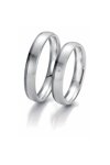 Wedding rings from 14ct Whitegold with Diamond Breuning