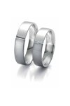 Wedding rings from 14ct Whitegold with Diamond Breuning