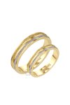 Wedding rings 14ct Gold and Whitegold