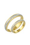 Wedding rings 14ct Gold and Whitegold