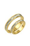 Wedding rings 14ct Gold and Whitegold