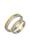 Wedding rings 14ct Gold and Whitegold