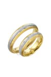 Wedding rings 14ct Gold and Whitegold