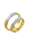 Wedding rings 18ct Gold and Whitegold