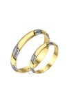 Wedding rings 14ct Gold and Whitegold