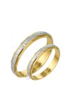 Wedding rings 14ct Gold and Whitegold