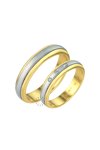 Wedding rings 14ct Gold and Whitegold