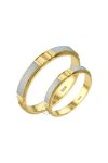 Wedding rings 14ct Gold and Whitegold