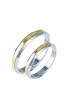 Wedding rings 14ct Gold and Whitegold