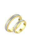 Wedding rings 14ct Gold and Whitegold