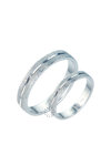 Wedding rings 14ct whitegold