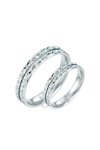 Wedding rings 14ct whitegold